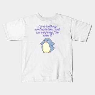 Walking Contradiction Infj Personality Kids T-Shirt